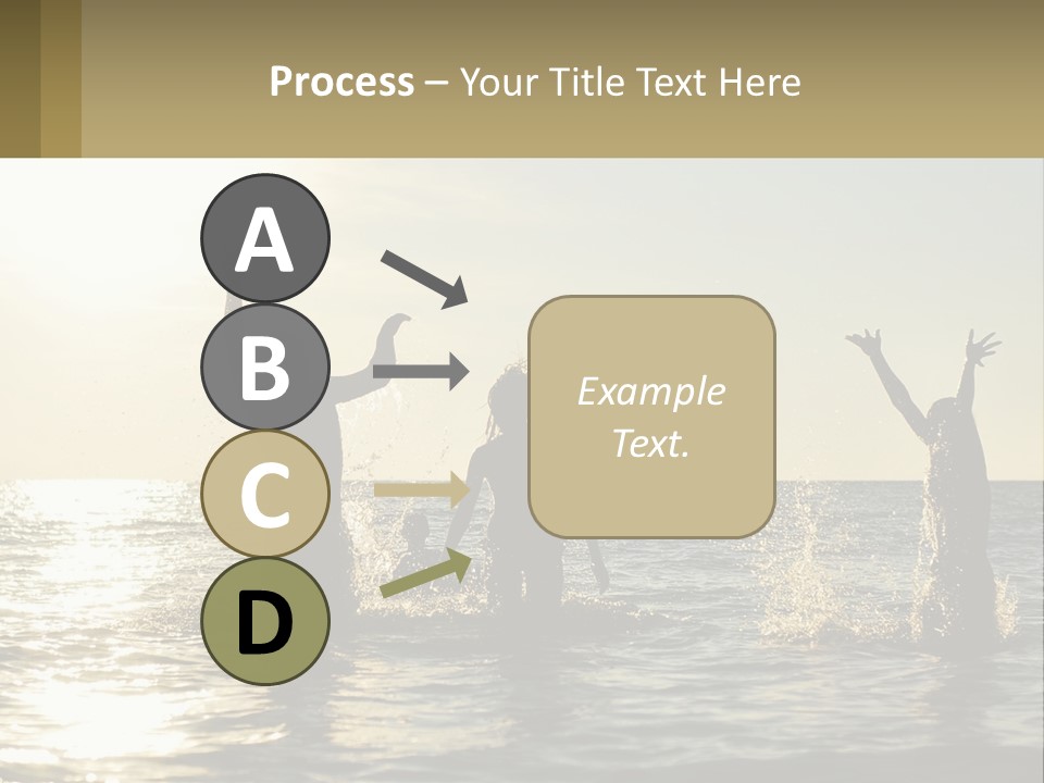 Sea Sunrise Portrait PowerPoint Template