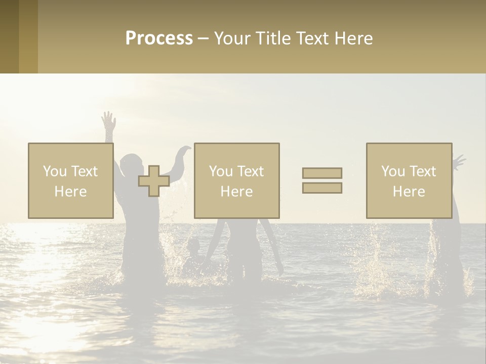 Sea Sunrise Portrait PowerPoint Template