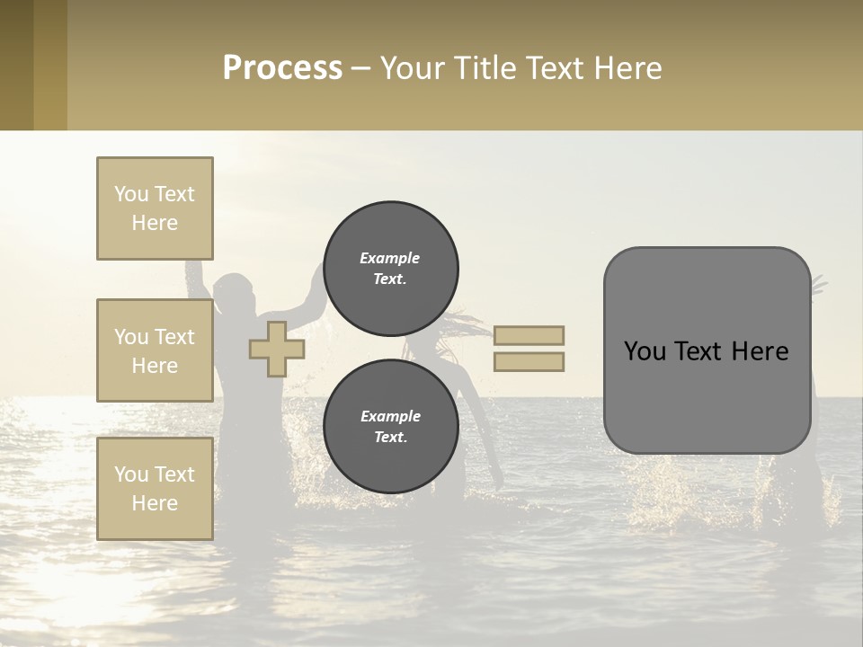 Sea Sunrise Portrait PowerPoint Template