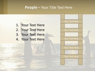 Sea Sunrise Portrait PowerPoint Template