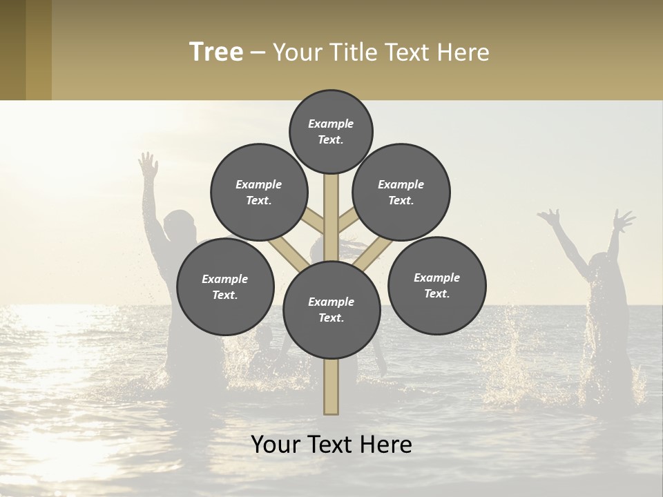 Sea Sunrise Portrait PowerPoint Template