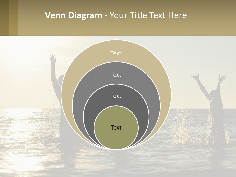 Sea Sunrise Portrait PowerPoint Template