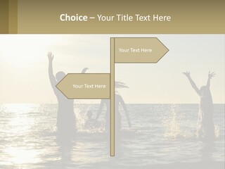 Sea Sunrise Portrait PowerPoint Template