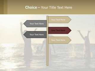 Sea Sunrise Portrait PowerPoint Template