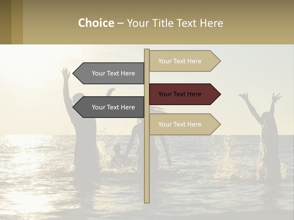 Sea Sunrise Portrait PowerPoint Template