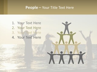 Sea Sunrise Portrait PowerPoint Template