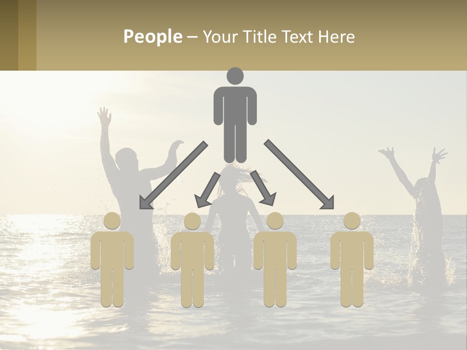 Sea Sunrise Portrait PowerPoint Template