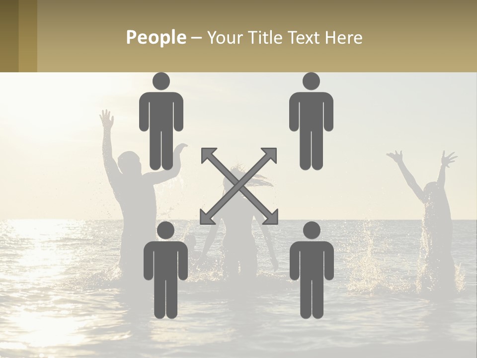 Sea Sunrise Portrait PowerPoint Template