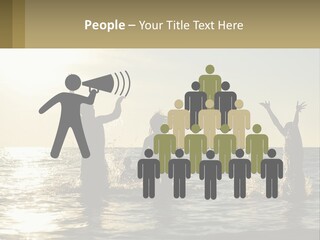 Sea Sunrise Portrait PowerPoint Template