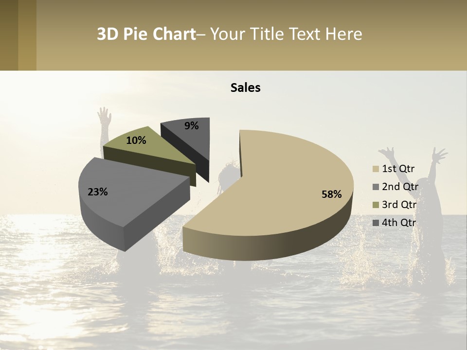 Sea Sunrise Portrait PowerPoint Template