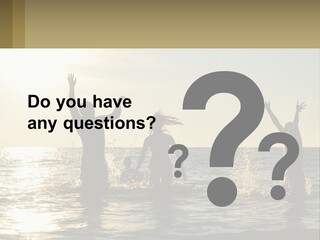 Sea Sunrise Portrait PowerPoint Template