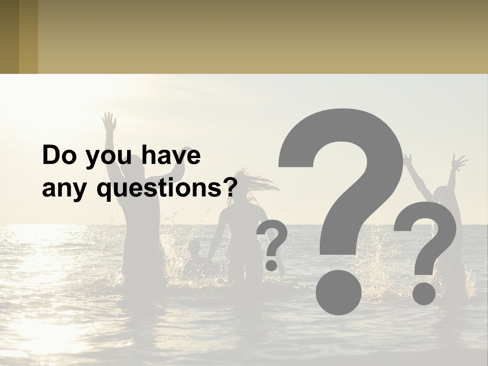 Sea Sunrise Portrait PowerPoint Template