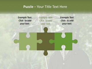 Standing Retirement Calm PowerPoint Template
