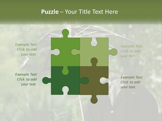 Standing Retirement Calm PowerPoint Template