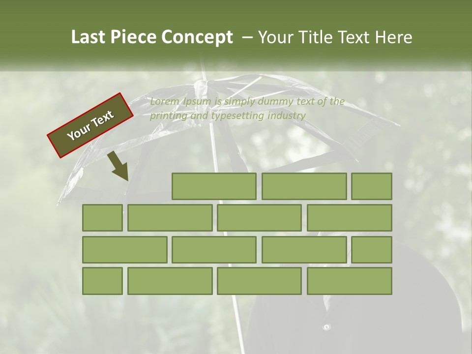 Standing Retirement Calm PowerPoint Template