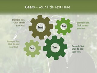 Standing Retirement Calm PowerPoint Template