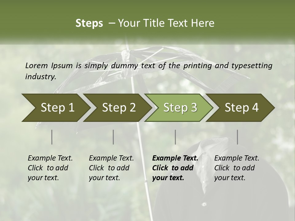 Standing Retirement Calm PowerPoint Template