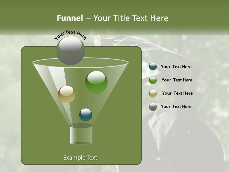 Standing Retirement Calm PowerPoint Template