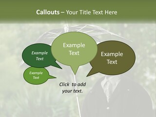 Standing Retirement Calm PowerPoint Template