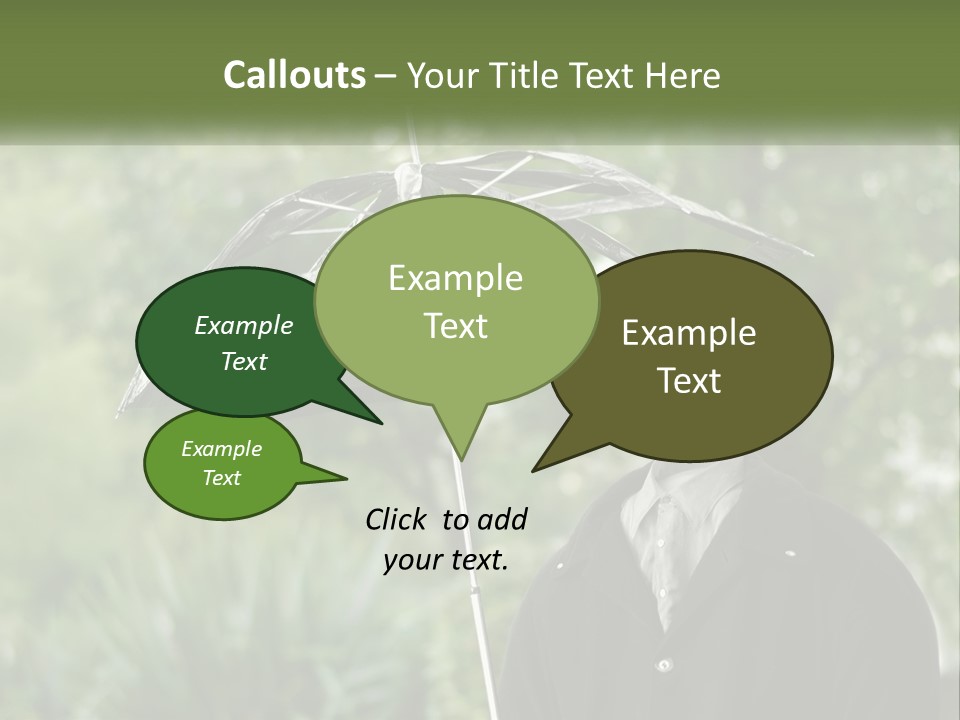 Standing Retirement Calm PowerPoint Template