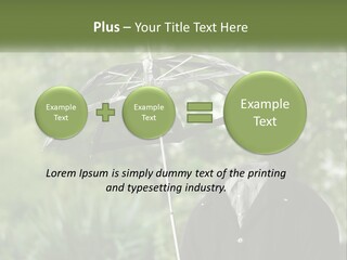 Standing Retirement Calm PowerPoint Template