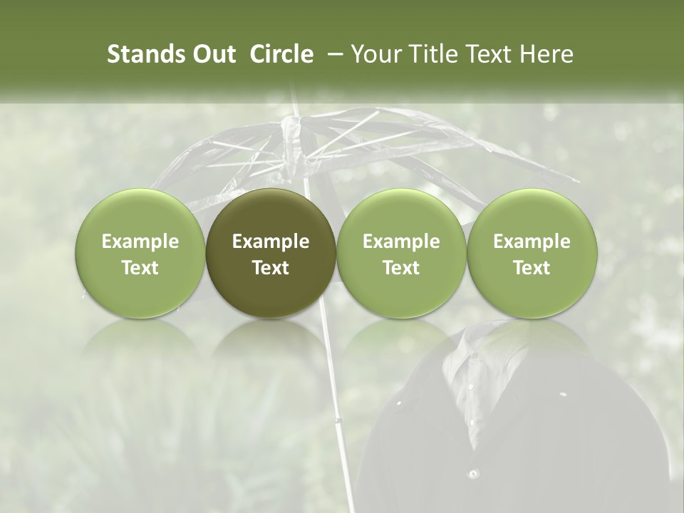 Standing Retirement Calm PowerPoint Template