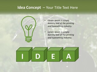 Standing Retirement Calm PowerPoint Template