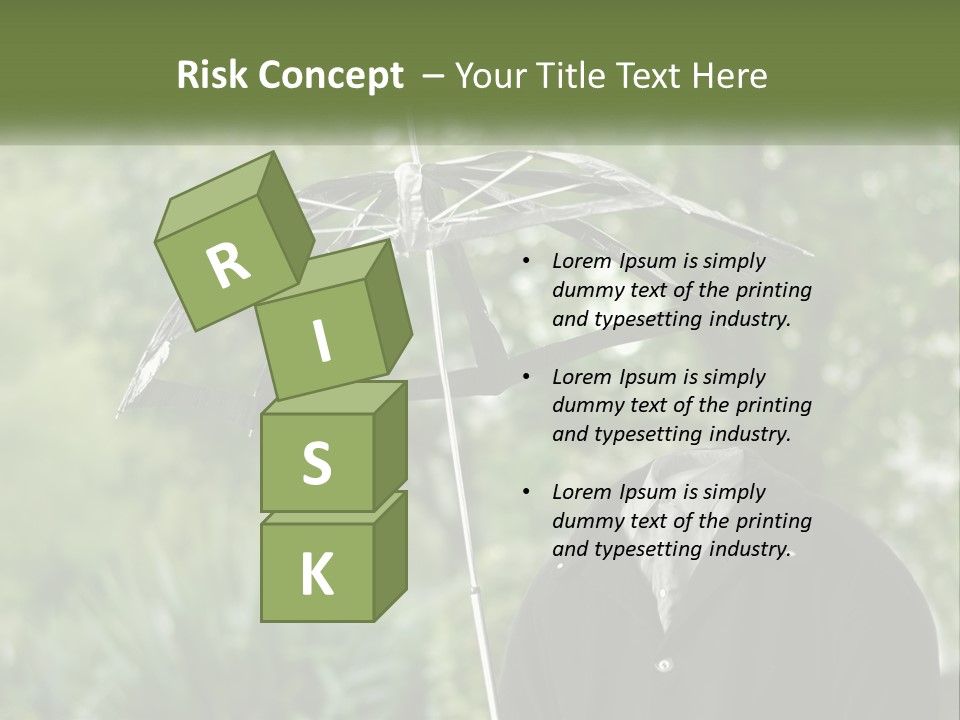 Standing Retirement Calm PowerPoint Template