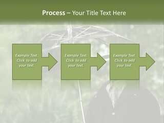 Standing Retirement Calm PowerPoint Template