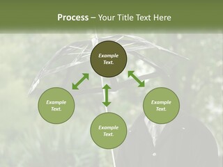 Standing Retirement Calm PowerPoint Template