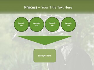 Standing Retirement Calm PowerPoint Template