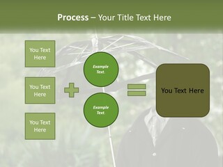 Standing Retirement Calm PowerPoint Template