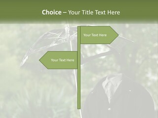 Standing Retirement Calm PowerPoint Template