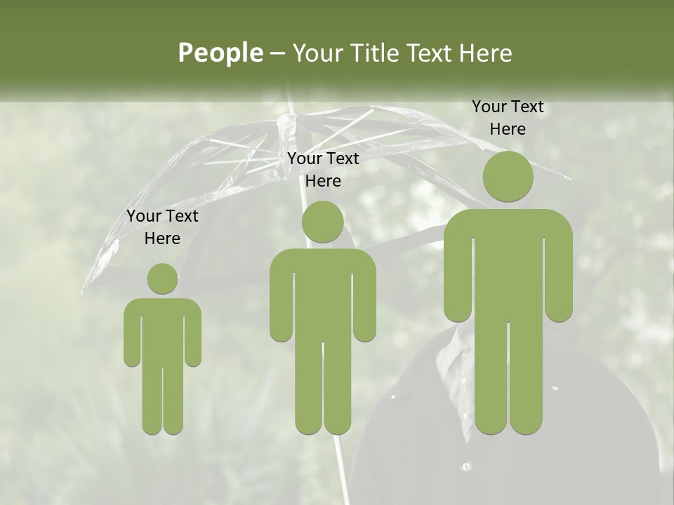 Standing Retirement Calm PowerPoint Template