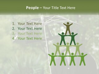 Standing Retirement Calm PowerPoint Template
