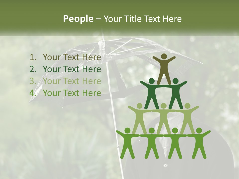 Standing Retirement Calm PowerPoint Template