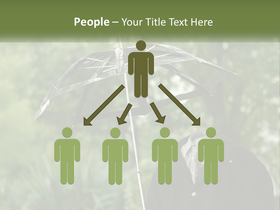 Standing Retirement Calm PowerPoint Template