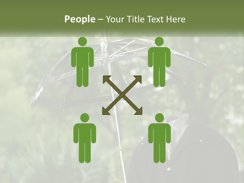 Standing Retirement Calm PowerPoint Template