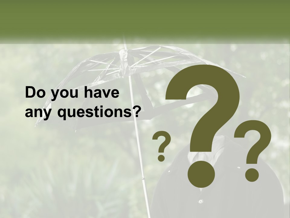 Standing Retirement Calm PowerPoint Template