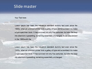 Water Retired Ocean PowerPoint Template