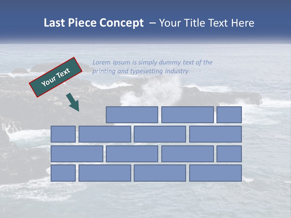 Water Retired Ocean PowerPoint Template
