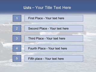 Water Retired Ocean PowerPoint Template