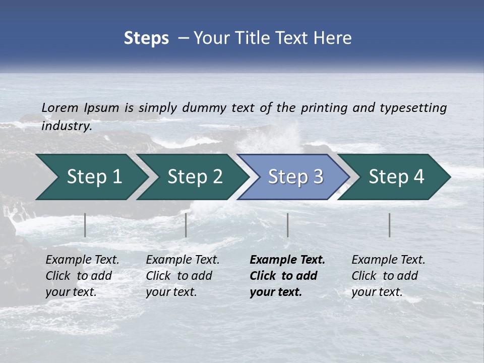 Water Retired Ocean PowerPoint Template