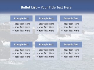 Water Retired Ocean PowerPoint Template