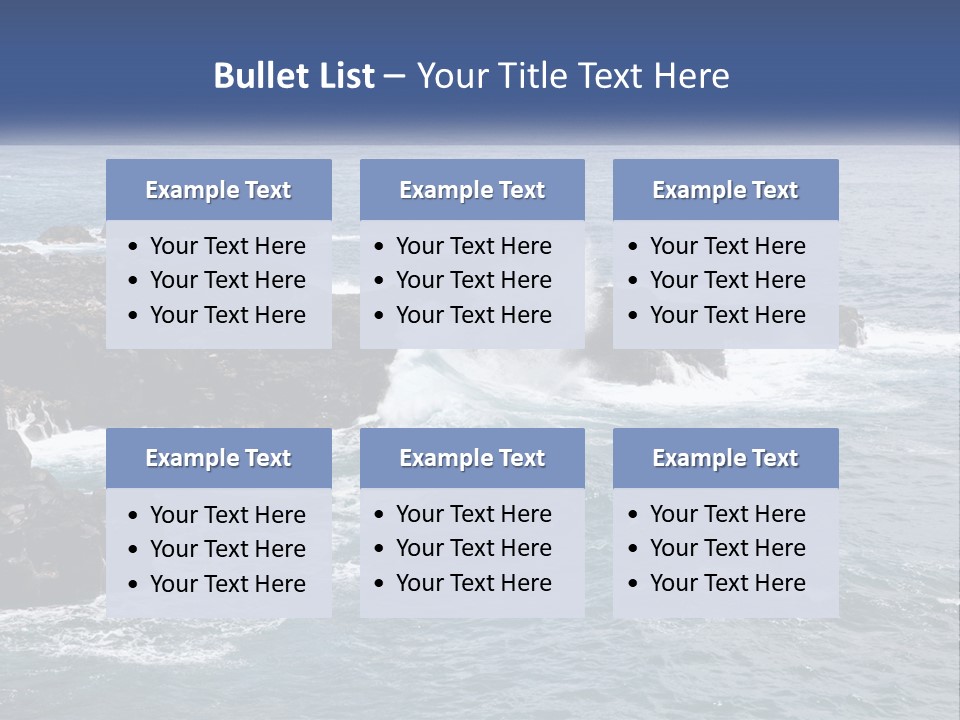 Water Retired Ocean PowerPoint Template