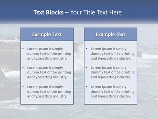 Water Retired Ocean PowerPoint Template