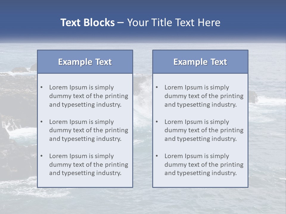Water Retired Ocean PowerPoint Template