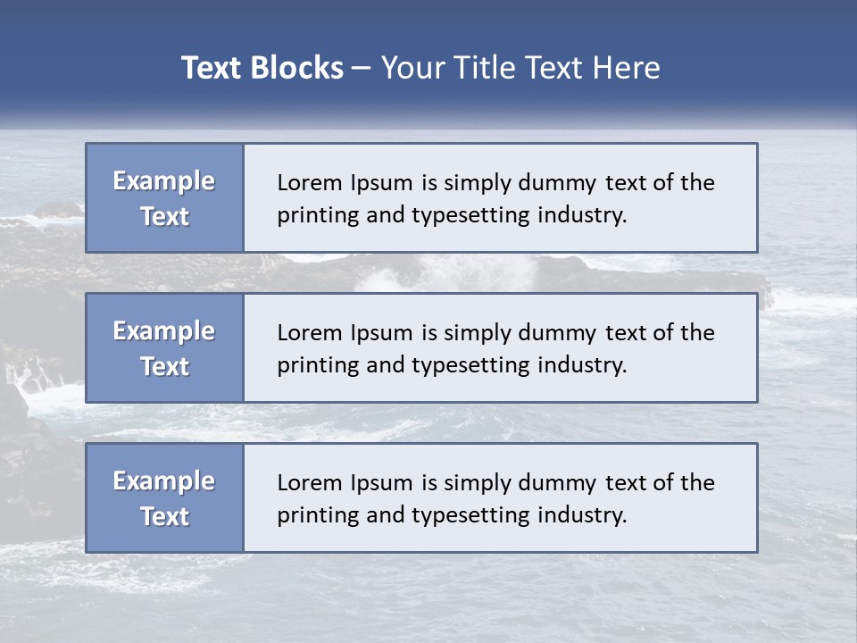 Water Retired Ocean PowerPoint Template