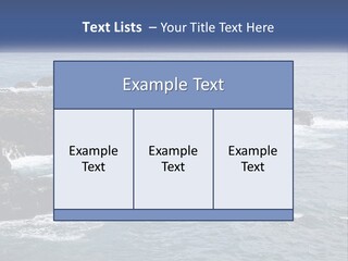 Water Retired Ocean PowerPoint Template