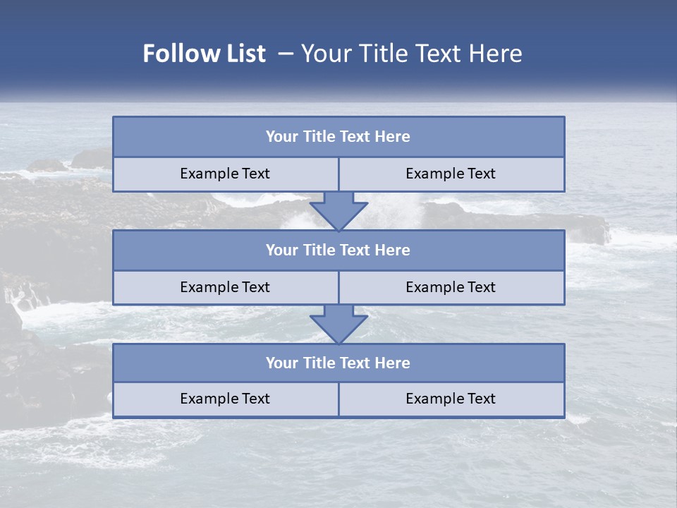 Water Retired Ocean PowerPoint Template
